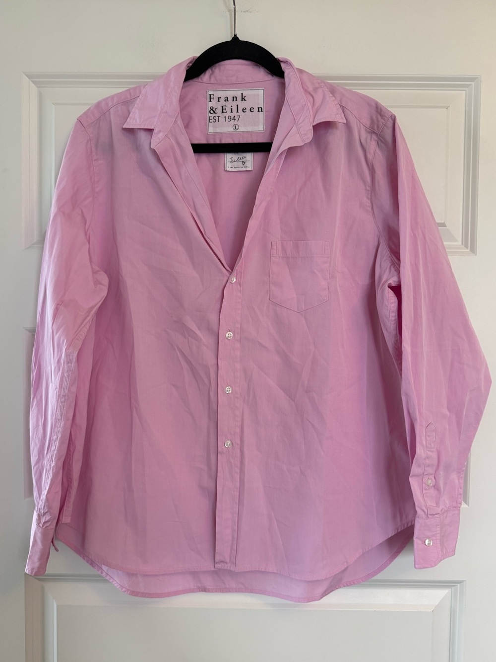 NWOT Frank & Eileen Eileen Italian Cotton Button-Up